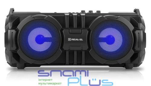 Колонка портативна 2.0 REAL-EL X-737 Black 259134 фото