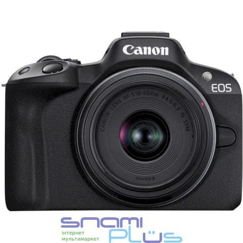 Цифровой фотоапарат Canon EOS R50 + RF-S 18-45 IS STM Black (5811C033) 290249 фото