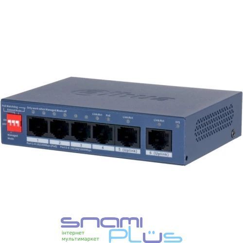 PoE коммутатор Dahua DH-CS4006-4ET2GT-36, Blue 308976 фото