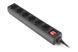 Фильтр сетевой REAL-EL RS-6 Protect M, 6 розеток, 3 м, Black (EL122300034) 304942 фото 2
