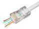 Коннектор RJ45, UTP, 10 шт, Cablexpert, модульная вилка со сквозными отверстиями (LC-PTU-01/10) 208330 фото 1