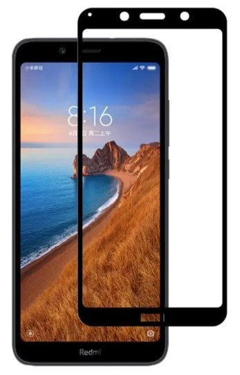 Захисне скло для Xiaomi Redmi 7а, Glass Pro+, 5D Glass Full Glue, Black 201945 фото