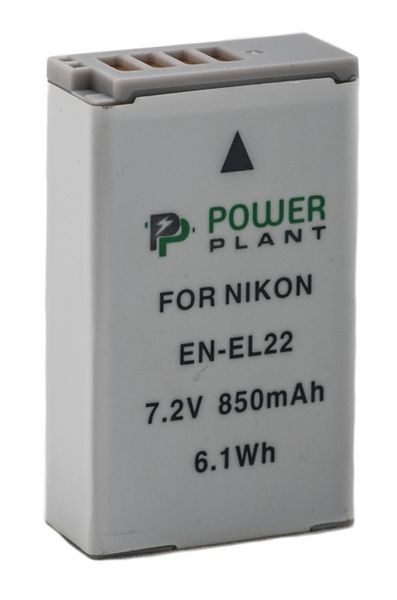 Аккумулятор Nikon EN-EL22, PowerPlant, 850 mAh / 7.2 V, Li-Ion (DV00DV1399) 244636 фото