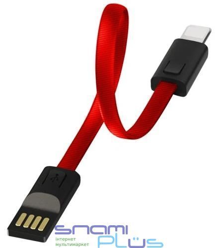 Кабель USB AM - Lightning, 20 см, Red, ColorWay, 2.4A (CW-CBUL021-RD) 203507 фото
