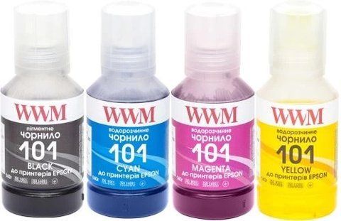 Комплект чорнил WWM Epson L4150/L4160, 4 x 140 мл (E101SET4) 175278 фото