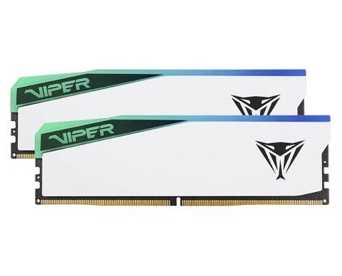 Пам'ять 16Gb x 2 (32Gb Kit) DDR5, 6000 MHz, Patriot Viper Elite 5 RGB, White (PVER532G60C30KW) 324095 фото