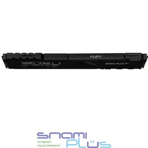Пам'ять 16Gb DDR4, 3200 MHz, Kingston Fury Beast, Black (KF432C16BB1/16WP) 316984 фото