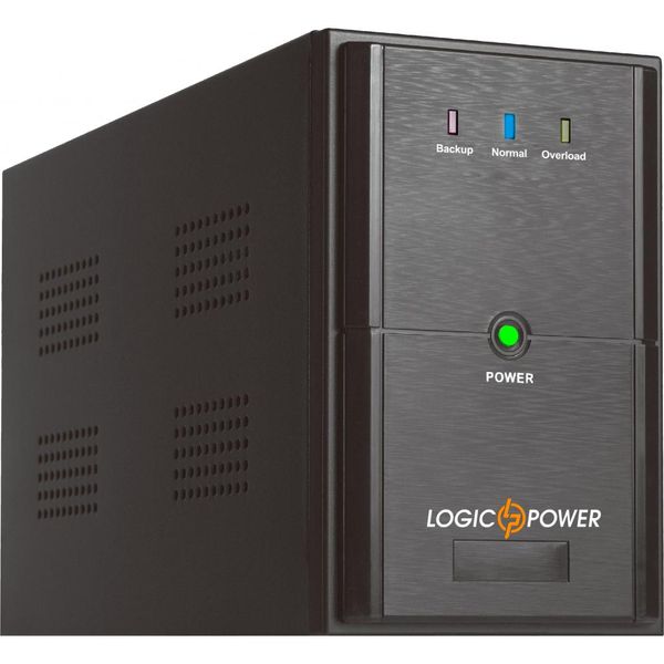 Джерело безперебійного живлення LogicPower LPM-U625VA Black, 625 ВА, 437 Вт, лінійно-інтерактивний, AVR є, 2 розетки (Schuko), батарея 12В/7.5Ач x 1 шт, металевий корпус (3404) 140506 фото