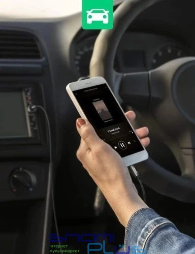 Кабель AUX звуковой, 3.5 мм (M) - 3.5 мм (M), 1 м, Black, Ugreen AV112 (50361) 324425 фото
