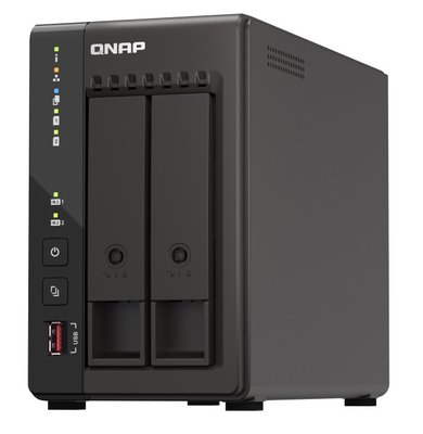 Мережеве сховище QNAP TS-253E-8G, Black, 8Gb, 2x3.5'/2.5' SATA, 2xM.2 (2280), 2x2.5GBe LAN, 2xUSB3.2/2xUSB2.0, 2xHDMI, 169x102x225 мм, 1.3 кг 263674 фото
