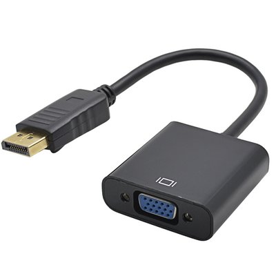 Адаптер DisplayPort (M) - VGA (F), STLab, Black, 15 см (U-997) 177122 фото