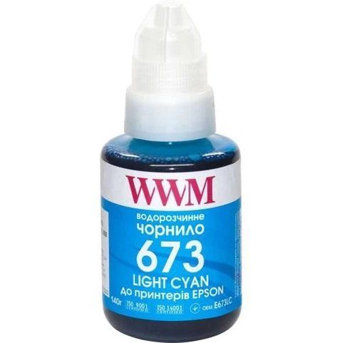 Чорнило WWM Epson L800/L805/L810/L850/L1800, Light Cyan, 140 мл, водорозчинне (E673LC) 250204 фото