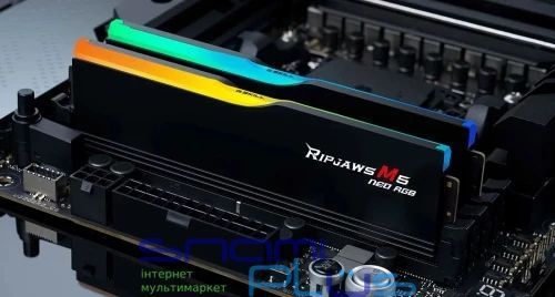 Память 32Gb x 2 (64Gb Kit) DDR5, 6000 MHz, G.Skill Ripjaws M5 Neo RGB (F5-6000J3636F32GX2-RM5NRK) 300372 фото