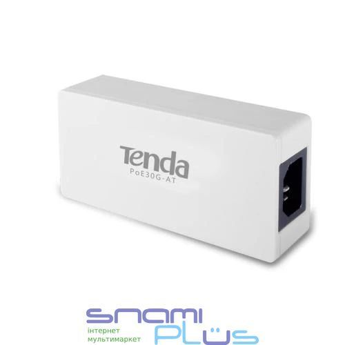 PoE адаптер Tenda PoE30G-AT, White, 2xRJ45 10/100/1000Mbps, 30 Вт (PoE30G-AT) 219737 фото