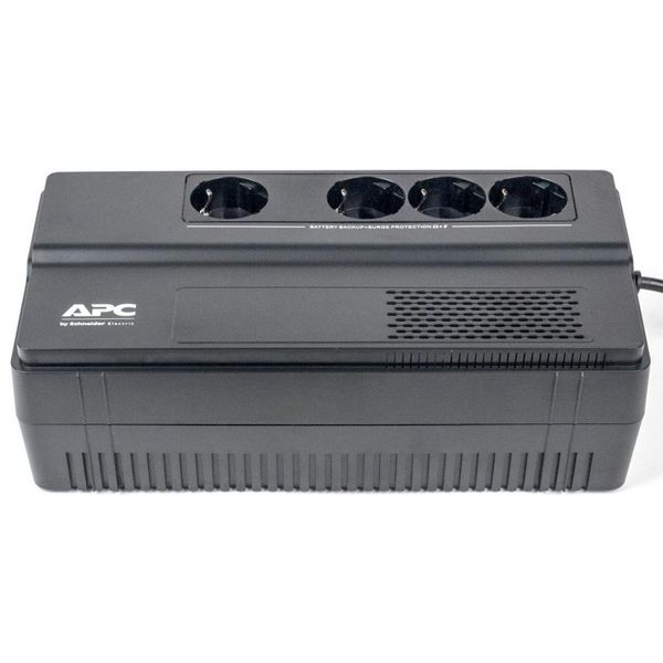 Джерело безперебійного живлення APC Easy-UPS 650VA, Black, 375 Вт, 4xSchuko, AVR, IP20, 93x165x305 мм, 4.5 кг (BV650I-GR) 183173 фото