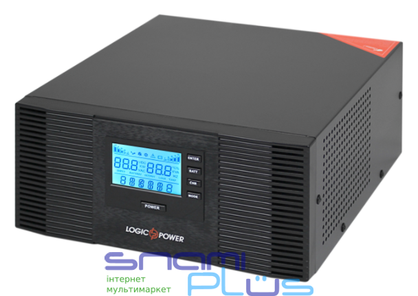 Источник бесперебойного питания LogicPower LPM-PSW-1500VA Black, 1500 ВА, 1050 Вт, 2 розетки (Schuko), подключаемая внешняя батарея 12 В, правильная синусоида (3406) 242116 фото