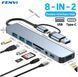Хаб USB Fenvi F-TUH8, Grey 309460 фото 1