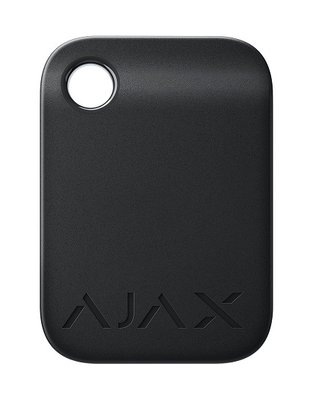 Захищений безконтактний брелок для клавіатури Ajax Tag, Black, 10 шт, для пристроїв KeyPad Plus, 45x32x6 мм, 7 г (000022610) 226330 фото