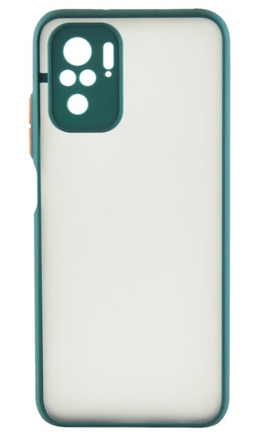 Накладка силіконова для смартфона Xiaomi Redmi Note 10/10s, Gingle Matte Case (strong) Dark Green 238548 фото