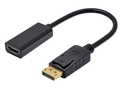 Адаптер DisplayPort (M) - HDMI (F), STLab, Black, 15 см (U-996) 171300 фото