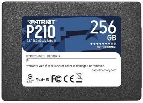 Твердотільний накопичувач SSD 256Gb, Patriot P210, SATA3, 2.5" (P210S256G25) 205378 фото