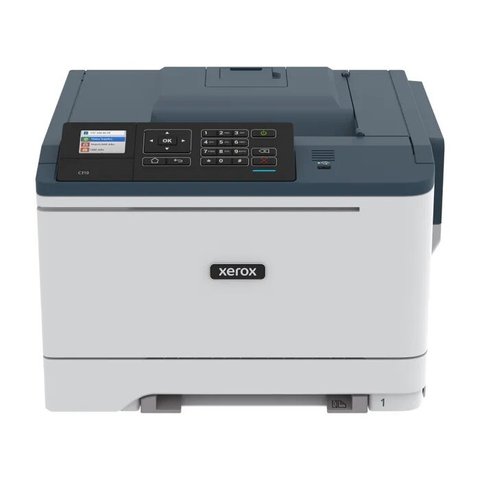 Принтер лазерний кольоровий A4 Xerox C310, Grey/Dark Blue, WiFi, 1200x1200 dpi, дуплекс, до 33 стор/хв, РК-екран 2.4', USB / Lan, картриджі 006R043x (C310V_DNI) 250684 фото