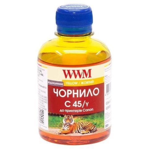 Чорнило WWM Canon CL-441/446/94, CLI-451Y, Yellow, 200 мл, водорозчинне (C45/Y) 100252 фото