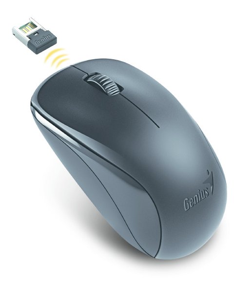 Миша бездротова Genius NX-7000, Black, USB 2.4 GHz, оптична (сенсор BlueEye), 1200 dpi, 3 кнопки, 1xAA 122847 фото