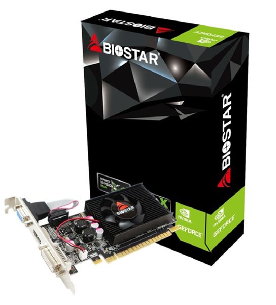 Відеокарта GeForce GT610, Biostar, 2Gb GDDR3, 64-bit, VGA/DVI/HDMI, 700/1333 MHz, Low Profile (VN6103THX6) 232992 фото