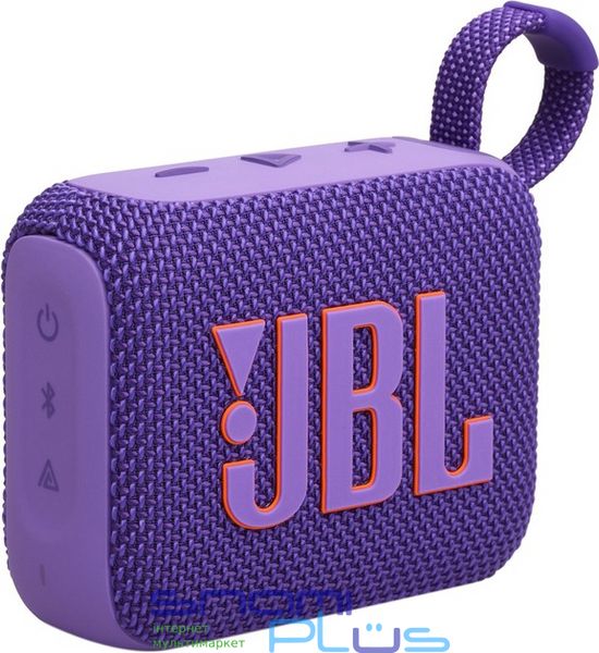 Колонка портативная 1.0 JBL Go 4 Purple, 4.2 Bт, Bluetooth, питание от аккумулятора, IPX7 водонепроницаемая (JBLGO4PUR) 286515 фото