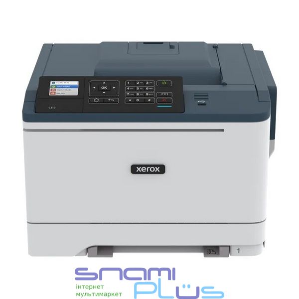 Принтер лазерный цветной A4 Xerox C310, Grey/Dark Blue, WiFi, 1200x1200 dpi, дуплекс, до 33 стр/мин, ЖК-экран 2.4', USB / Lan, картриджи 006R043x (C310V_DNI) 250684 фото
