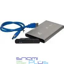 Карман внешний 2.5' 1stCharger, Grey, USB 3.0, 1xSATA HDD/SSD, питание по USB (HDE1STU3530BG) 253383 фото