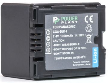 Акумулятор Panasonic CGA-DU14, PowerPlant, 1900 mAh / 7.4 V, Li-Ion (DV00DV1182) 244698 фото
