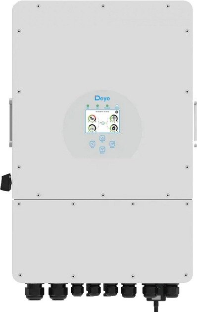 Гибридный инвертор Deye SUN-12K-SG04LP3-EU, White, 12кВт, RS485/CAN/WiFi/GPRS, (MPPT 160-650/240A/DC48B) 290074 фото