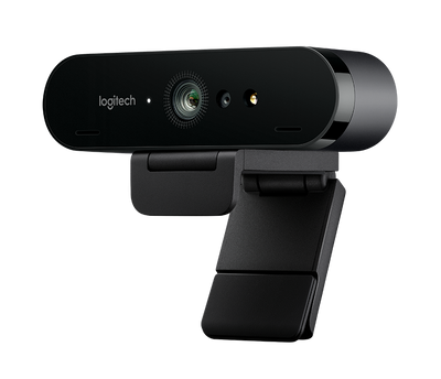 Веб-камера Logitech Brio Ultra HD Pro, Black, 4096x2160/30 fps, автофокусування, два мікрофони з шумозаглушенням, RightLight 3, USB 3.0, 2.2 м, футляр для перенесення (960-001106) 189059 фото