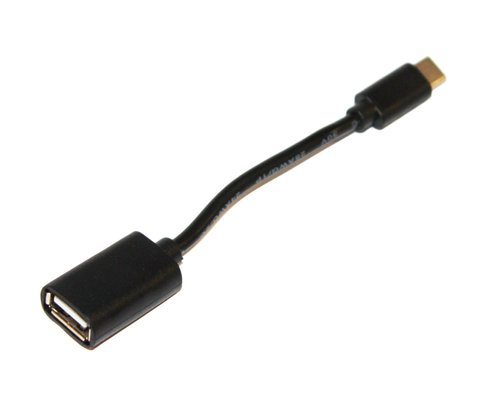 Кабель USB - USB Type-C 0.1 м ATcom Black, AF/Type-C, OTG 144574 фото