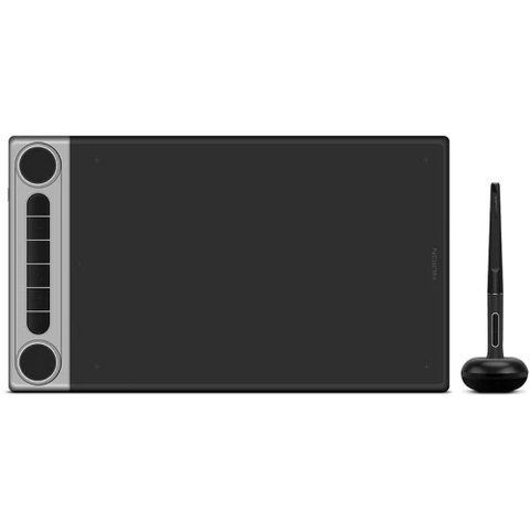Графический планшет Huion Inspiroy Dial 2 + перчатка, Black/Grey 297099 фото
