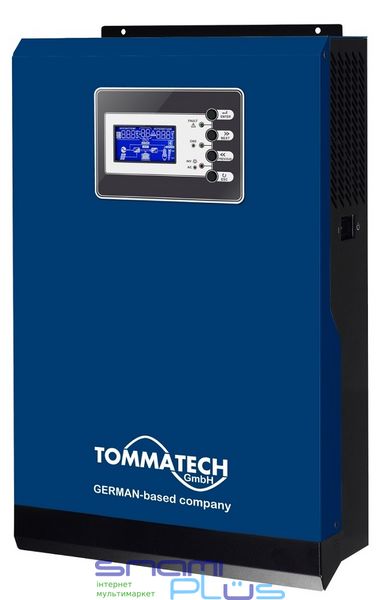 Гібридний інвертор TOMMATECH NEW 5K 48V 5000W 60А MPPT, 5кВт, 170В-280В, MPPT (60В-115В), USB/RS232 (TT-NEW5K/MPPT) 290094 фото