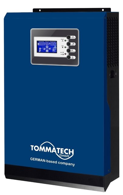 Гибридный инвертор TOMMATECH NEW 5K 48V 5000W 60А MPPT, 5кВт, 170В-280В, MPPT (60В-115В), USB/RS232 (TT-NEW5K/MPPT) 290094 фото