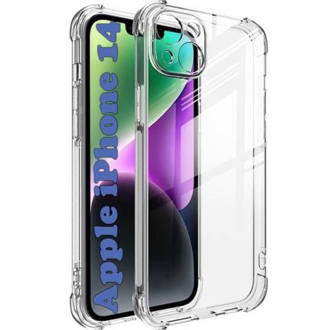 Бампер для Apple iPhone 14, BeCover, Anti-Shock, Clear (708241) 270687 фото