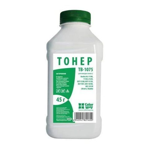 Тонер Brother HL-1112/2132, DCP-1521/7057, 45 г, ColorWay (TB-1075) 102051 фото