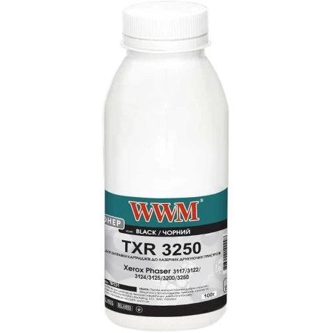 Тонер Xerox Phaser 3117/3122/3124/3125/3200/3250, Black, 100 г, WWM (TB131) 257035 фото