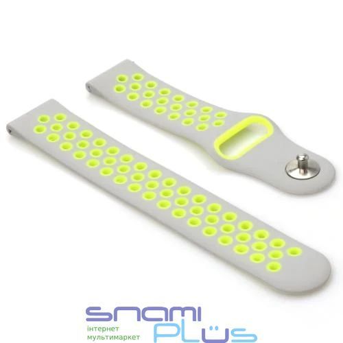 Ремешок для Xiaomi Amazfit Bip (20mm) Lite/Bip S Lite/Bip 3, BeCover Vents Style, Gray-Green 276470 фото