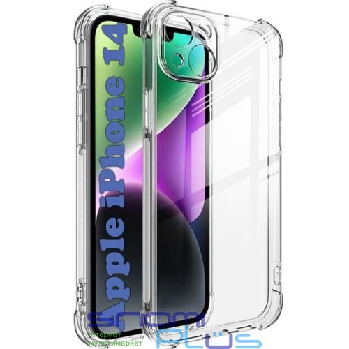 Бампер для Apple iPhone 14, BeCover, Anti-Shock, Clear (708241) 270687 фото