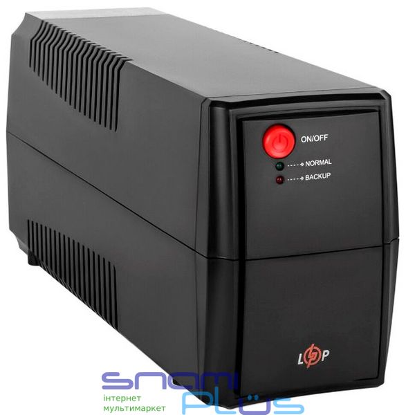 Источник бесперебойного питания LogicPower U850VA-P 510 Вт, Black, 2 розетки, AVR, 12В/8.5Ач, черный пластиковый корпус (10397) 196516 фото