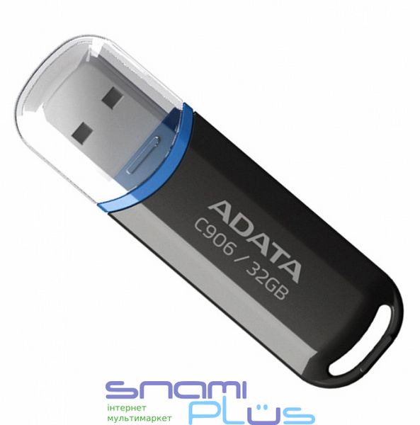USB Flash Drive 32Gb ADATA C906, Black (AC906-32G-RBK) 89612 фото