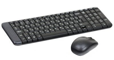Комплект бездротовий Logitech MK220 Combo, Black, клавіатура (K220) + миша (M100) (920-003169) 57594 фото