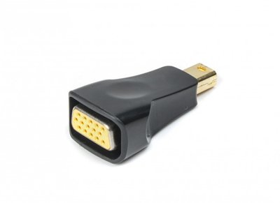 Адаптер Mini DisplayPort (M) - VGA (F), Cablexpert, Black (A-mDPM-VGAF-01) 134382 фото