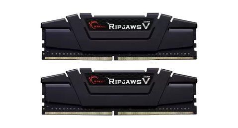 Память 16Gb x 2 (32Gb Kit) DDR4, 3600 MHz, G.Skill Ripjaws V, Black (F4-3600C18D-32GVK) 185173 фото