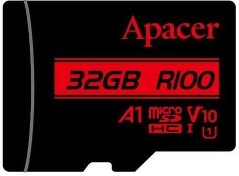 Карта пам'яті microSDHC, 32Gb, Apacer R100, без адаптера (AP32GMCSH10UB-RA) 289767 фото